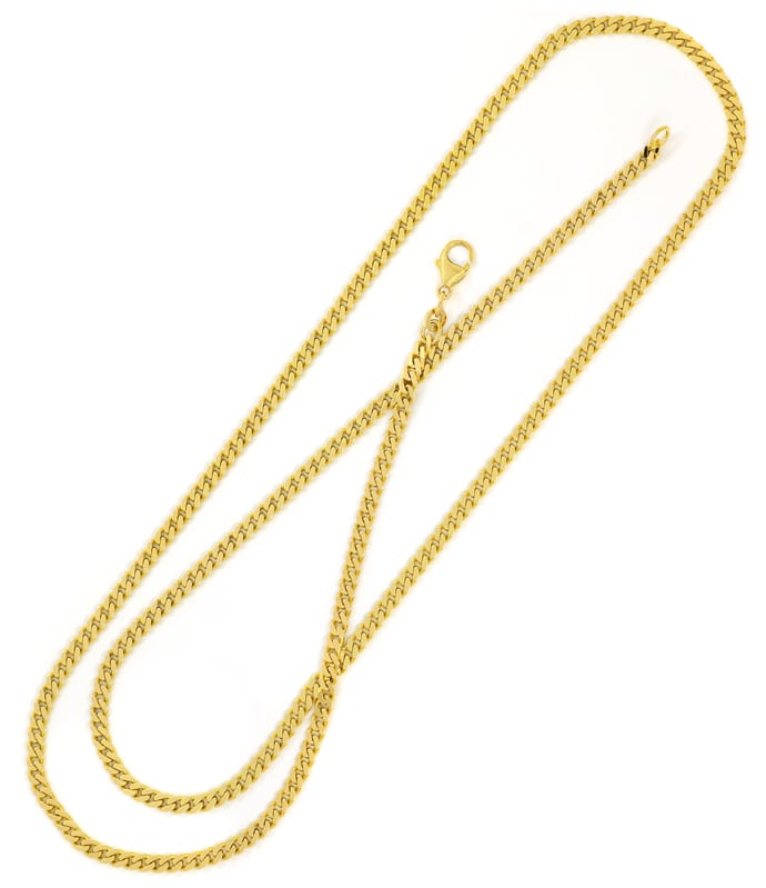 Foto 3 - Goldkette Flachpanzerkette 70cm lang in massiv Gelbgold, K3215