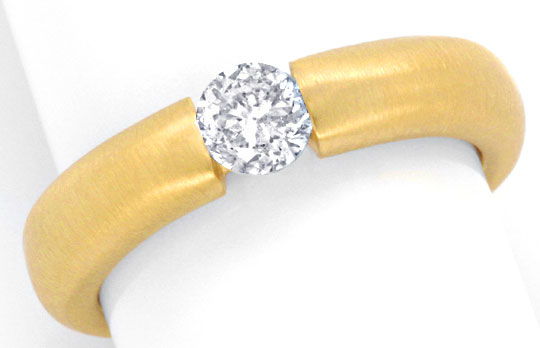 Foto 2 - Brillant-Spannring 0,45 Diamant, massiv Gelbgold, S3586